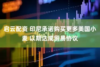 启云配资 印尼承诺购买更多美国小麦 以期达成贸易协议